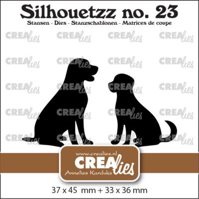 Crealies Silhouetzz Dies - Dogs Sitting