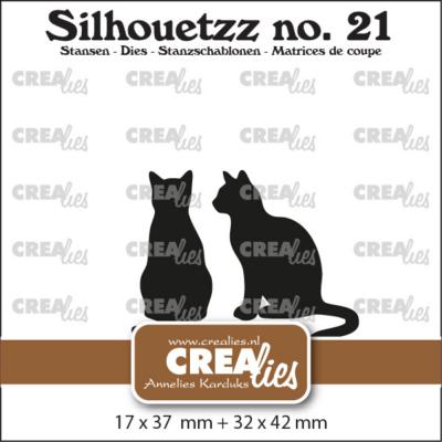 Crealies Silhouetzz Dies - Cats Sitting