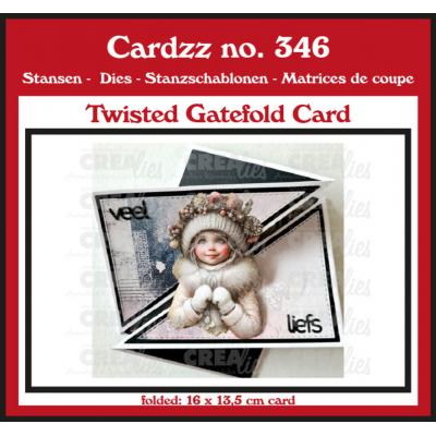 Crealies Cardzz Dies - Twisted Gatefold Card