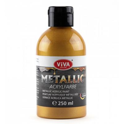 ViVa Decor Acrylfarben Metallic - Rot-Gold