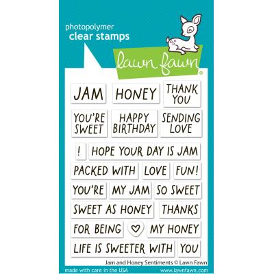 Lawn Fawn Stempel - Jam And Honey Sentiments