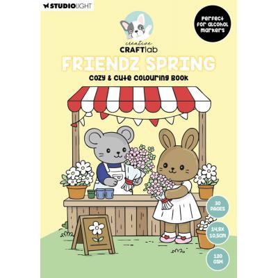 StudioLight Creative Craftlab Friendz Cozy & Cute Coloring Book - Friendz Spring