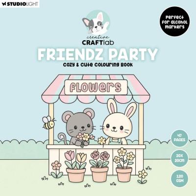 StudioLight Creative Craftlab Friendz Cozy & Cute Coloring Book - Friendz Party