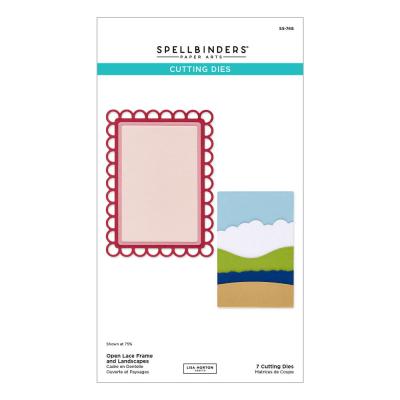 Spellbinders Summertime Etched Dies - Open Lace Frame And Landscapes