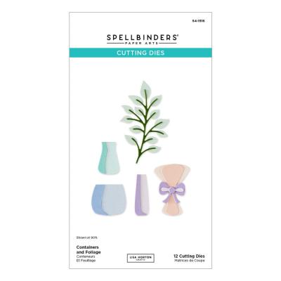 Spellbinders Summertime Etched Dies - Containers And Foliage