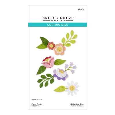 Spellbinders Shiny New Day Etched Dies - Petal Fresh