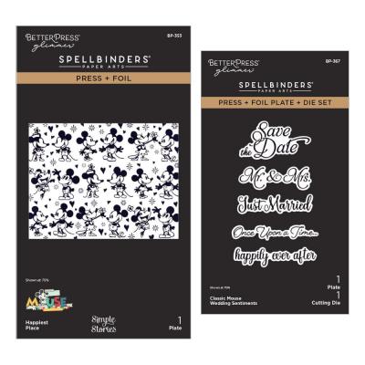 Spellbinders Classic Mouse Wedding Press Plates - Bundle