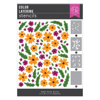 Hero Arts You've Got A Friend Stencil - Bitty Floral