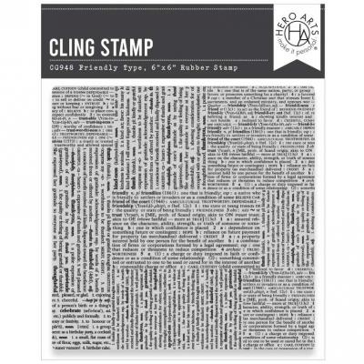 Hero Arts You've Got A Friend Stempel - Friendly Type