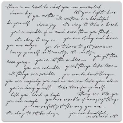 ero Arts From The Vault Spring Stempel - Positive Script Bold Prints