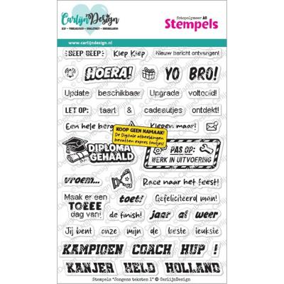 CarlijnDesign Stempel - Jongens Teksten 1 (NL)