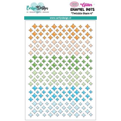 CarlijnDesign Glitter Enamel Dots - Twinkle Stars 4