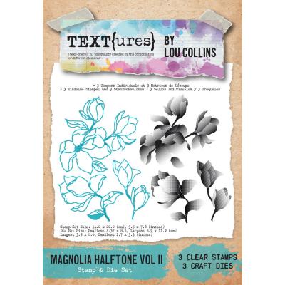 TEXT(ures) Dragonfly Dreams Stamp & Die Set - Magnolia Halftone Vol II