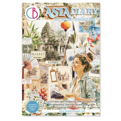 Ciao Bella Asia Diary - Junk Journal Ephemera Book
