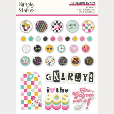 Simple Stories Totally 80's - Decorative Brads