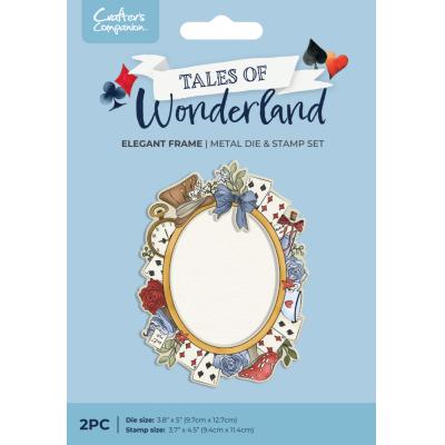Crafter's Companion Tales Of Wonderland Stamps + Dies - Elegant Frame