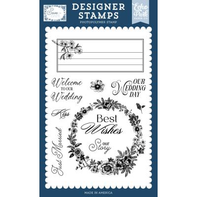 Echo Park Save The Date Stempel - Best Wishes Wedding