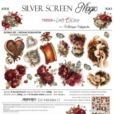 Craft O'Clock Silver Screen Magic - Extras Set Flowers & More