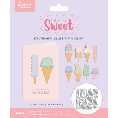 Crafter's Companion Life Is Sweet Dies - Ice Creams & Lollies