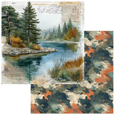 49 And Market Campfire Memories Designpapier - Waters Edge
