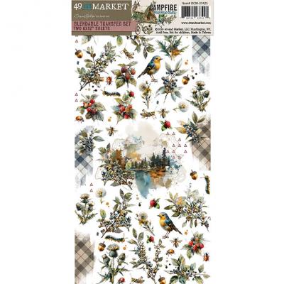 49 And Market Campfire Memories - Rub-On Transfers