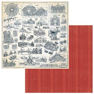 49 And Market Mouse & Co. Designpapier - Park Blueprint