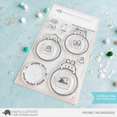 Mama Elephant Stempel - Round Tag Buddies