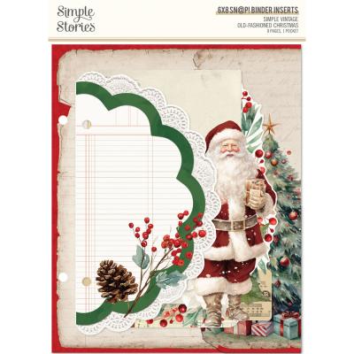 Simple Stories Simple Vintage Old-Fashioned Christmas - Binder Inserts