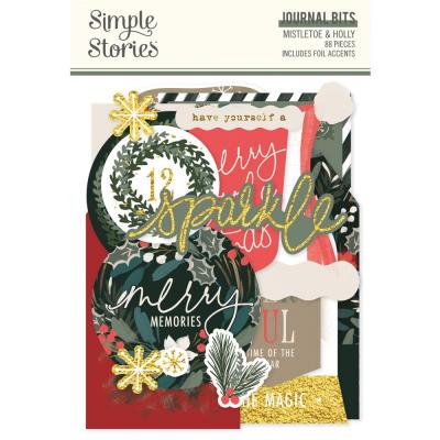 Simple Stories Mistletoe & Holly - Journal Bits & Pieces