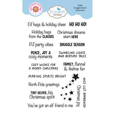 Elizabeth Craft Designs Stempel - Snuggle Season Sentiments