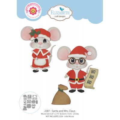 Elizabeth Craft Designs Snuggle Season Die - Santa and Mrs. Claus
