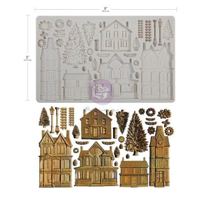 Prima Marketing Finnabair Decor Mould - Winter Town