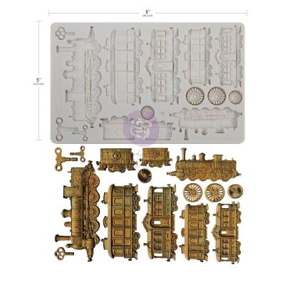 Prima Marketing Finnabair Decor Mould - Steampunk Express