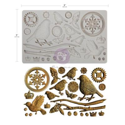 Prima Marketing Finnabair Decor Mould - Mechanical Robins