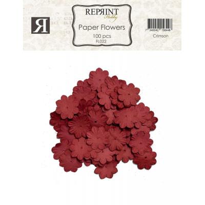 Reprint Paper Flowers - Crimson