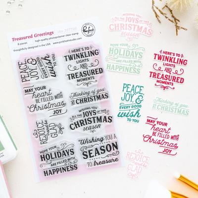 Pinkfresh Studio Season Of Wonder Stempel - Treasured Greetings