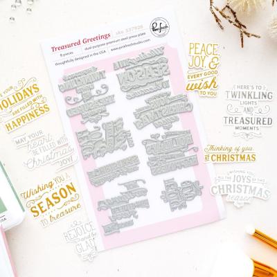 Pinkfresh Studio Season Of Wonder Press Plates - Treasured Greetings