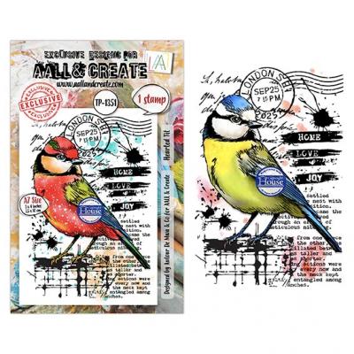 Aall and Create Hearted Nature Stempel - Hearted Tit