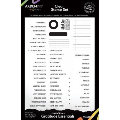 Arden Creative Studio Amber Ledgers Stempel - Gratitude Essentials