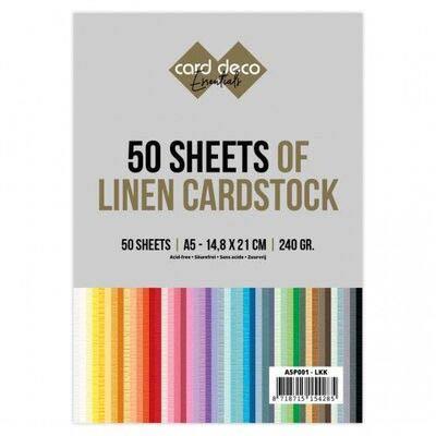 Card Deco Linen Cardstock - Jumbo Paket