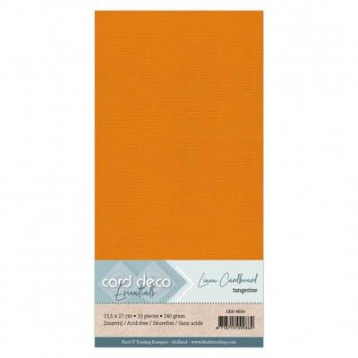 Card Deco Linen Cardstock - Mandarine
