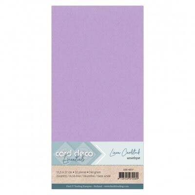 Card Deco Linen Cardstock - Amethyst