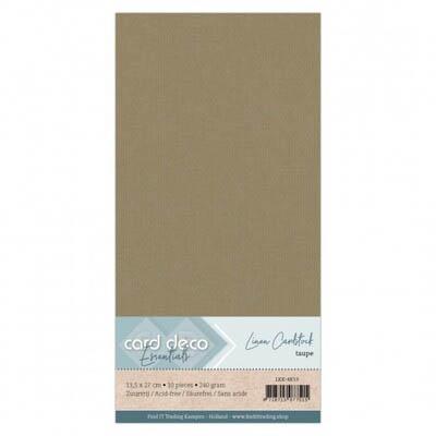 Card Deco Linen Cardstock - Taupe