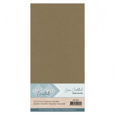 Card Deco Linen Cardstock - Mokka