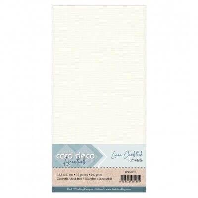 Card Deco Linen Cardstock - Off-White