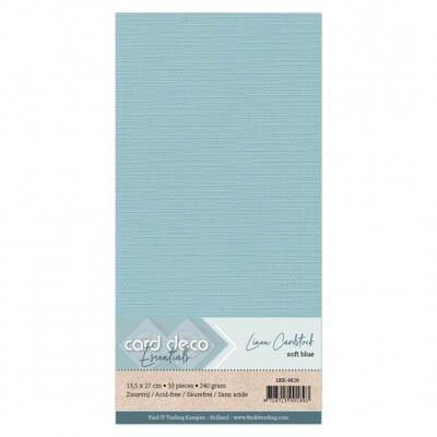 Card Deco Linen Cardstock - Sanftblau