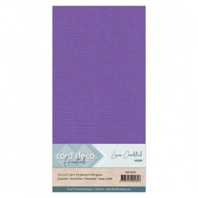 Card Deco Linen Cardstock - Violett