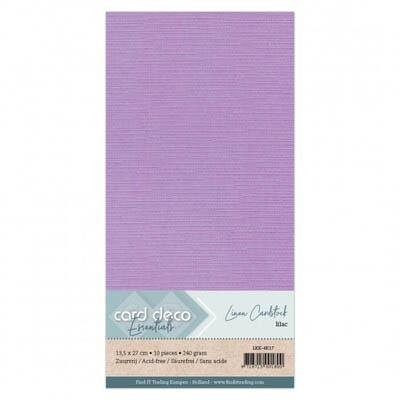 Card Deco Linen Cardstock - Lila