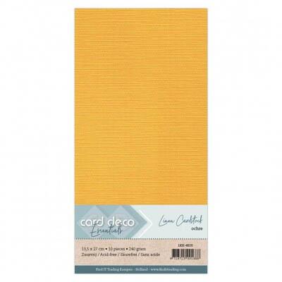 Card Deco Linen Cardstock - Ocker