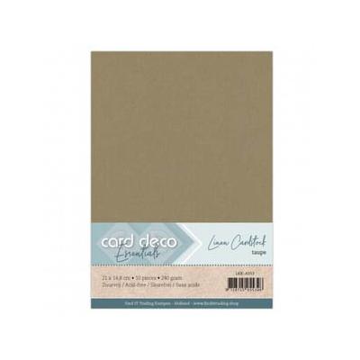 Card Deco Linen Cardstock - Taupe
